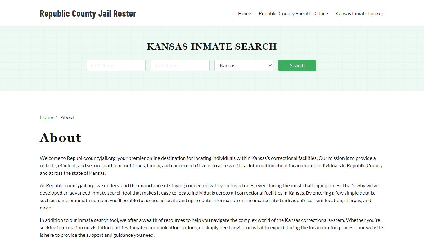 About - republiccountyjail.org