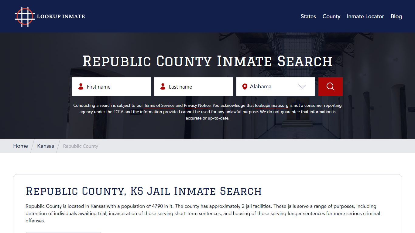 Republic County Inmate Search - Lookup Inmate